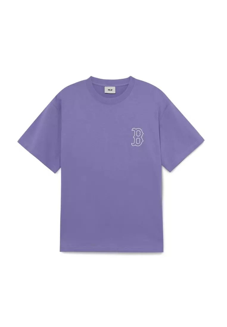 MLB BASIC MEGA LOGO OVER FIT T-SHIRTS BOSTON RED SOX 2025