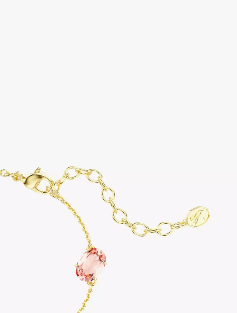 Gema bracelet, Mixed cuts, Dangling crystals, Multicolored, Gold-tone plated