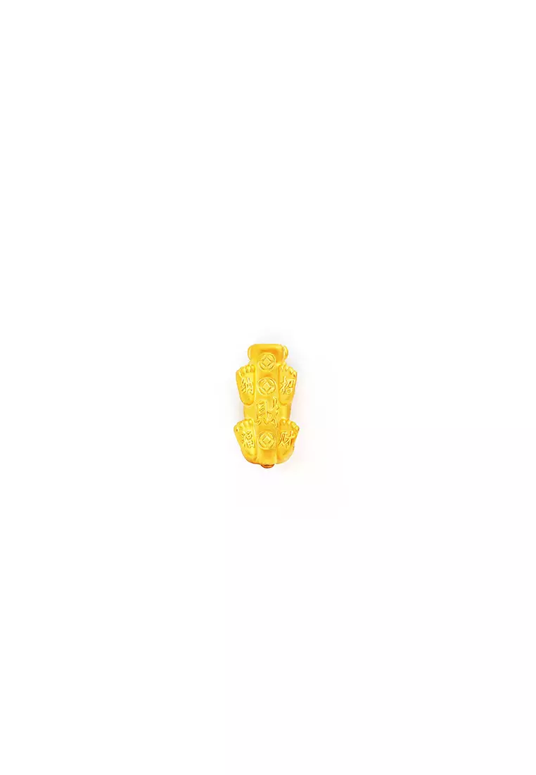 999.9/24K Pure Gold 3D Pixiu Charm (0.25g ±)