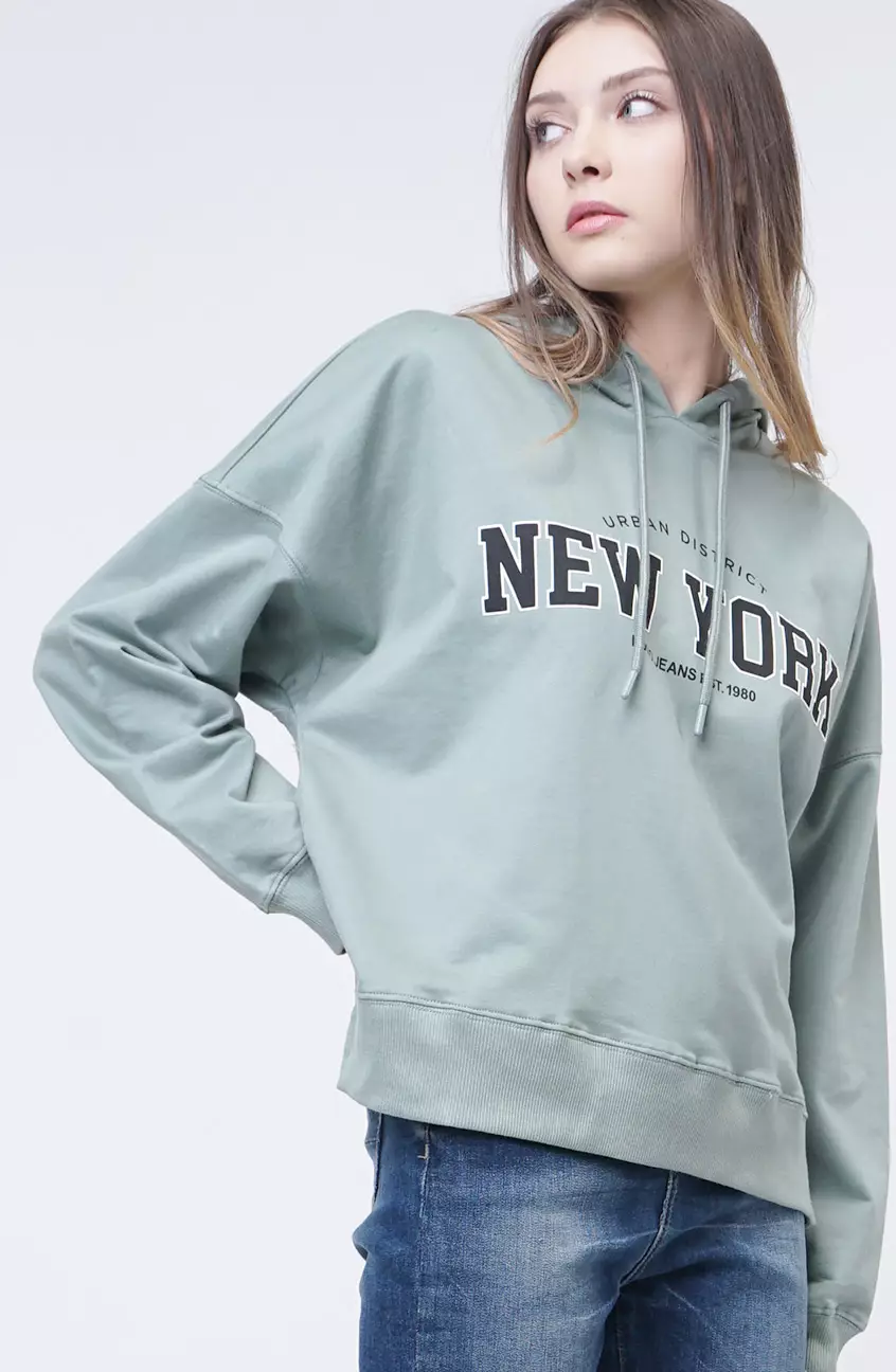 Sweater Hoodie Wanita Alisha Dusty Green