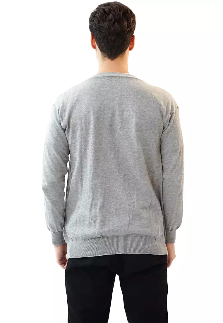 Cardigan Pria Oversize Sweater Korea Big Size Jumbo Abu