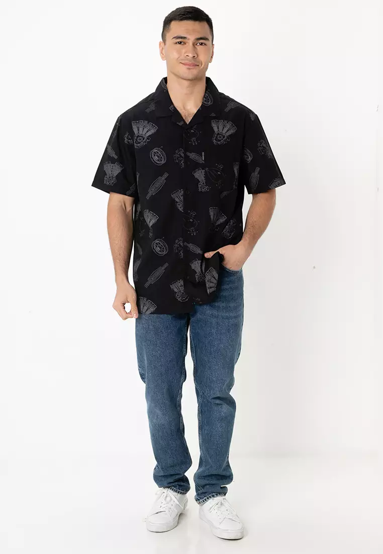 Harley-Davidson® Engine Aloha Short Sleeve Shirt