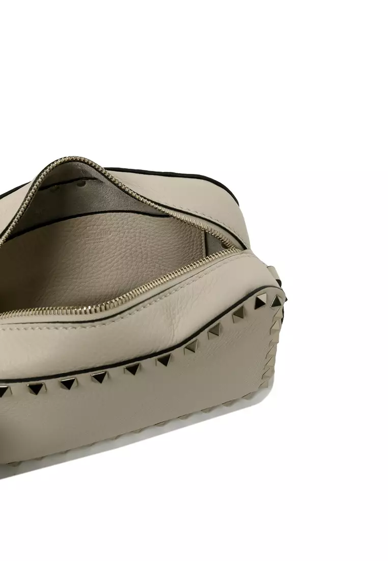 Buy Valentino Small Rockstud Grainy Leather Crossbody Bag Online