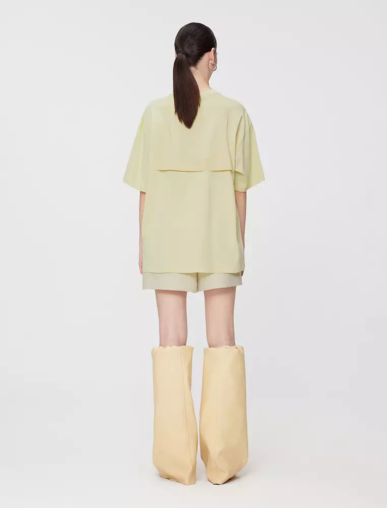 Loose Fit Round Neck Short Sleeve T-Shirt