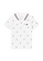 FILA white FILA KIDS All Over FILA & Dolphin Logo Cotton Polo Shirt 3-9 yrs 80F52KA3458E46GS_1