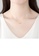 Glamorousky white 925 Sterling Silver Plated Gold Fashion Simple Geometric Square Necklace with Cubic Zirconia and Necklace 80FBDACBAC4261GS_5