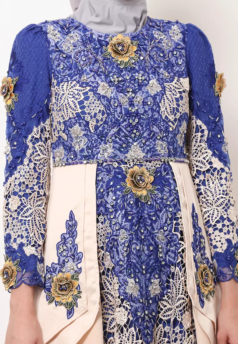 Bibiq Gamis Brokat Satin