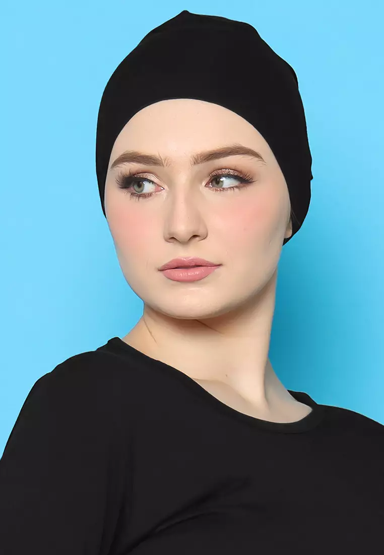 JV Hasanah Ciput Rayon Black | Ciput Polos Rayon Adem