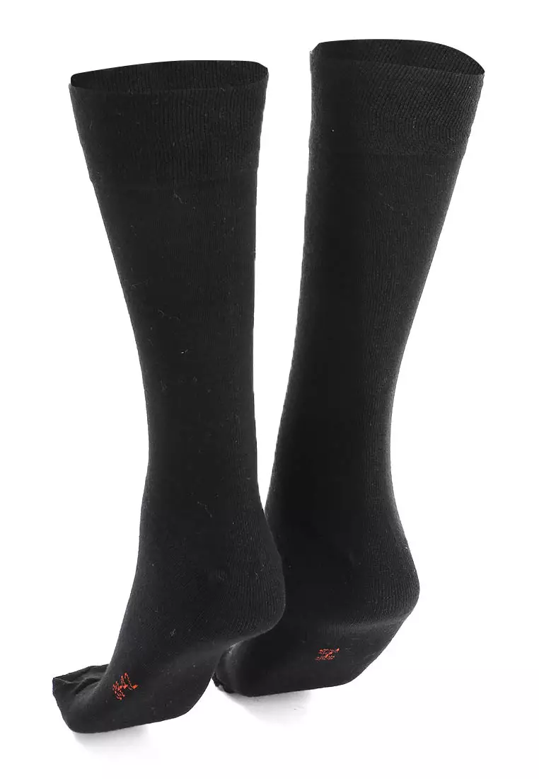 Seish Kaos Kaki Panjang Pria Wanita Pliable Stocking Footwear Material Cotton ORIGINAL - Black