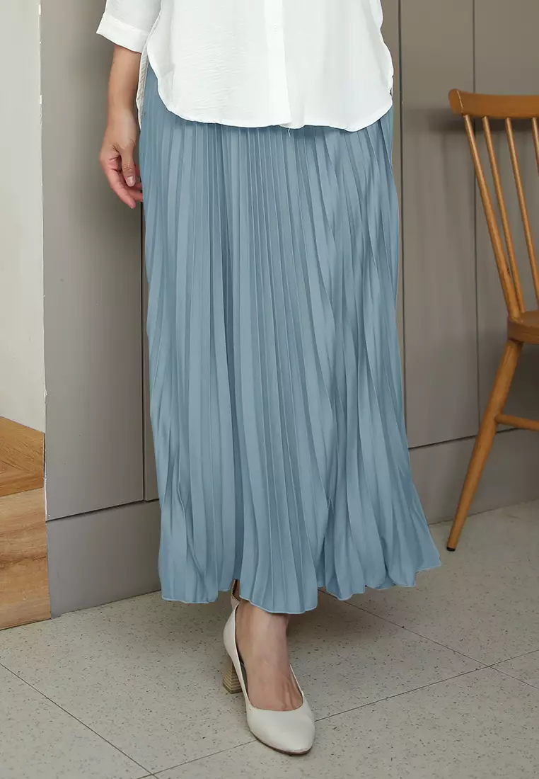 Cotton Bee - Rok Plisket Niana Aline Basic - Lilac Smoothies