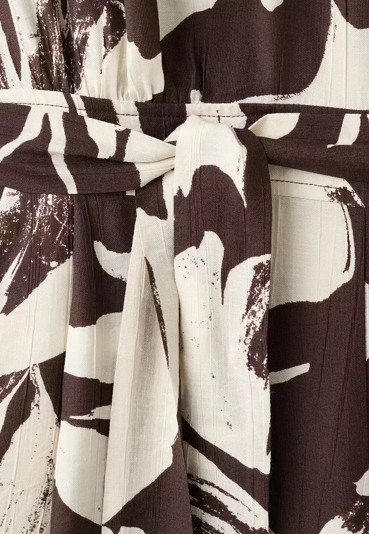 Printed Crop Jumpsuit