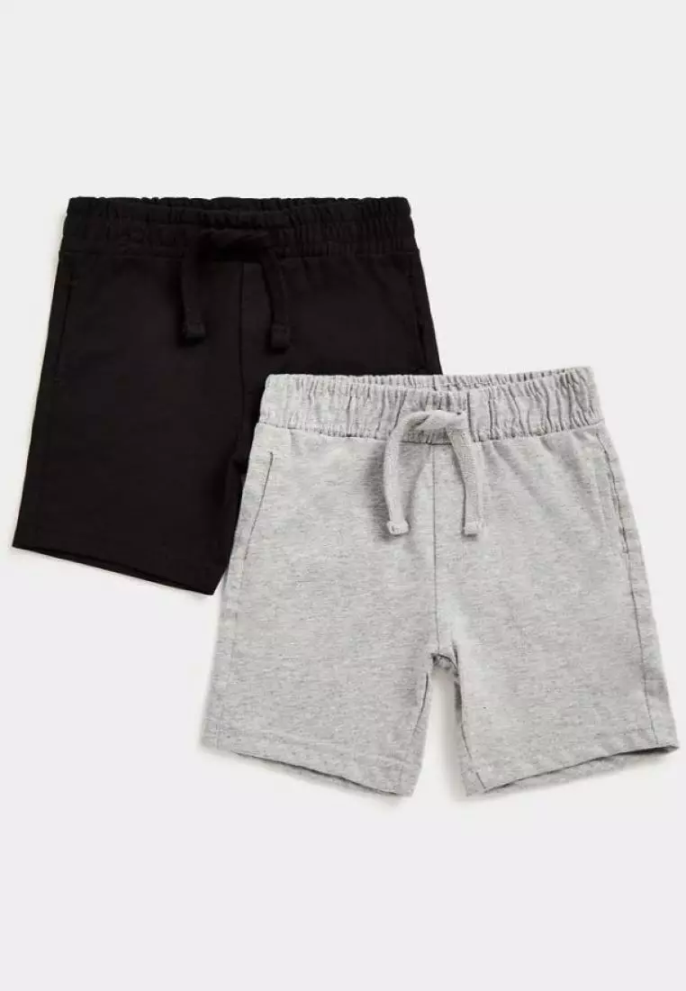 Buy Mothercare Black and Grey Jersey Shorts - 2 Pack 2024 Online | ZALORA  Philippines