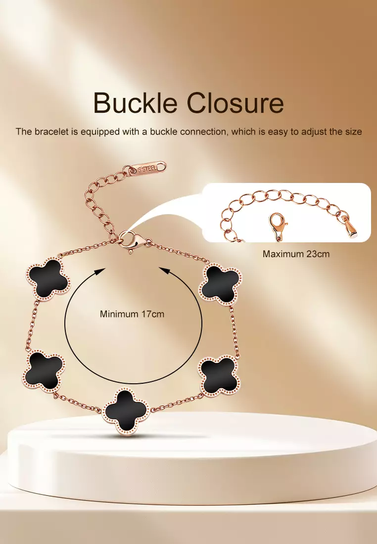 Gelang Titanium Wanita Korea Elegant Style Aksesoris Jewelry Cewek