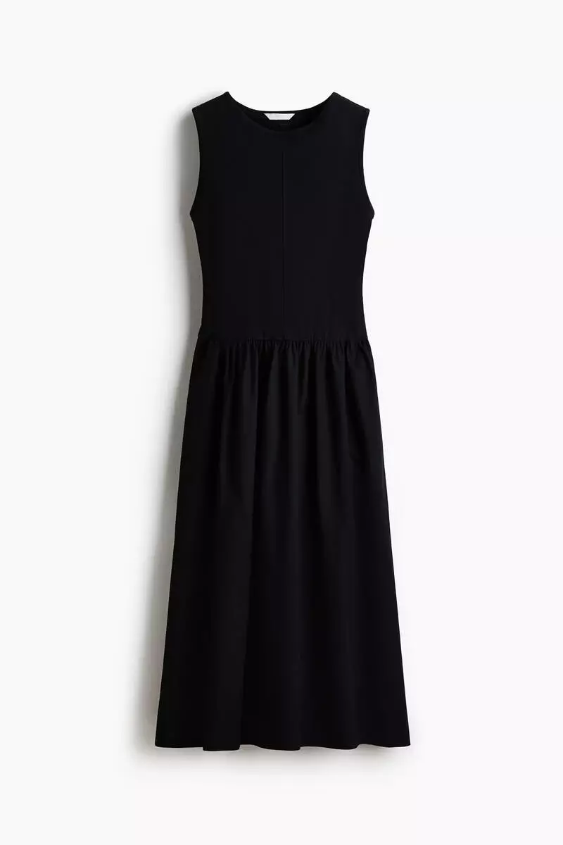 Sleeveless cotton dress