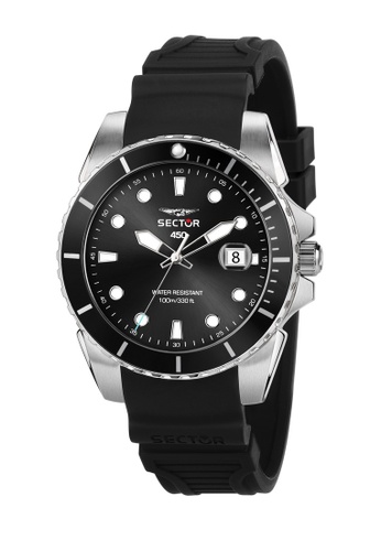 Sector black Sector 450 41mm Black Silicone Men's Watches R3251276002 76A32AC3C68559GS_1