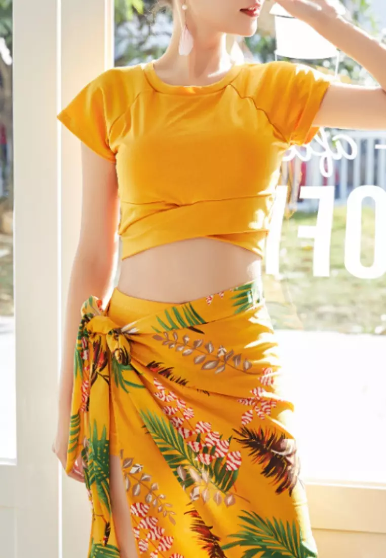 Temptation Bikini Swimsuit Baju Renang Wanita High Quality model three-pieces