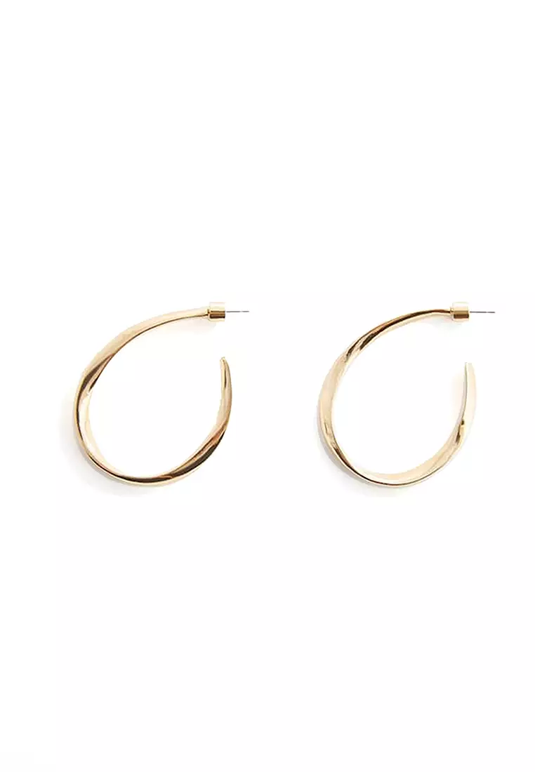 Jual Mango Twisted Hoop Earrings Original 2024 ZALORA Indonesia