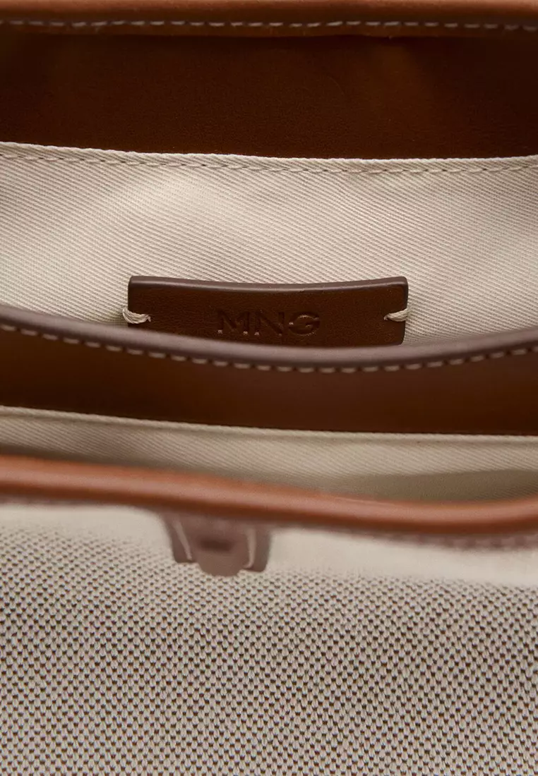 Contrasting Bucket Bag