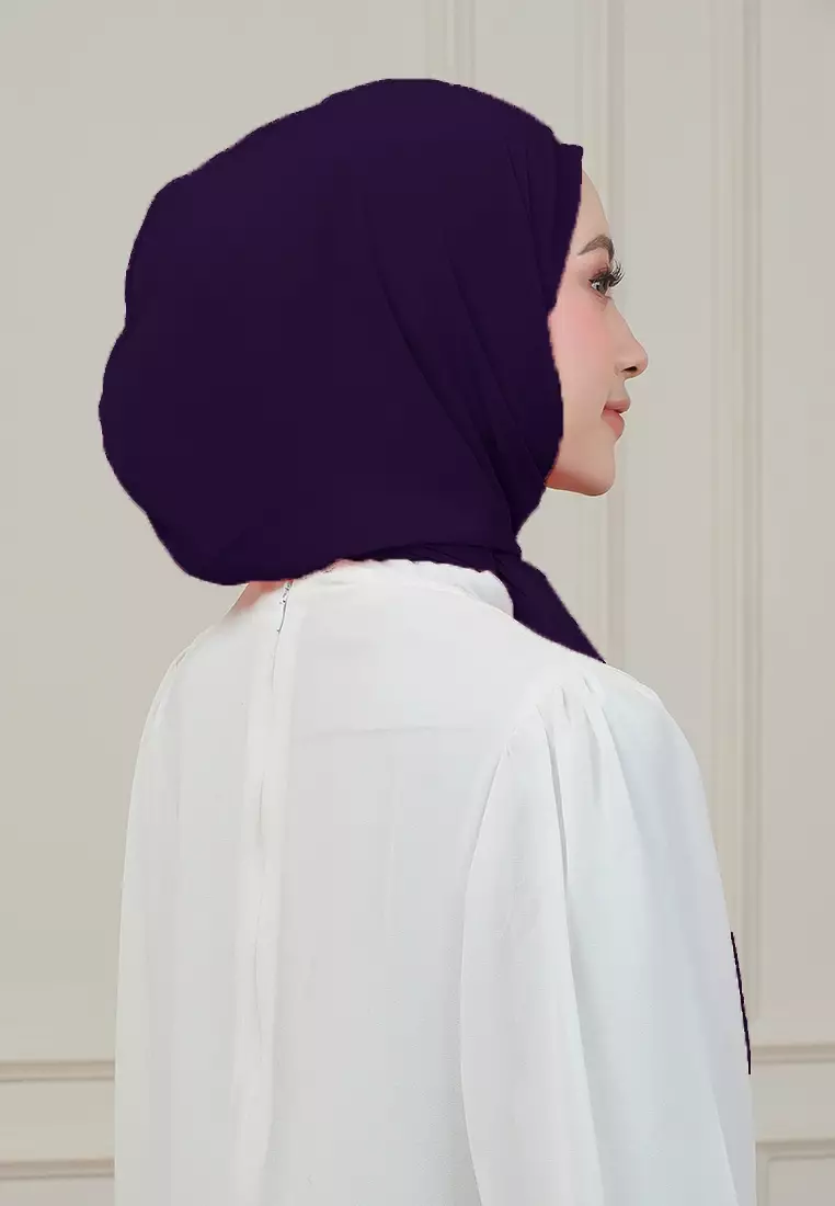 HIJAB INSTAN MAGNET SYIFA - DARK PURPLE