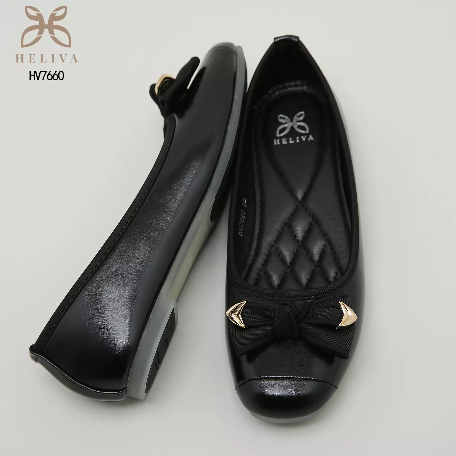 Heliva Zola Sepatu Loafers Slip On Aksesoris Pita Sol 1cm HV7660