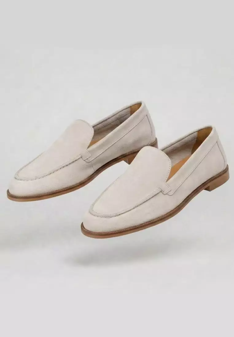 Ladies High-end Fashion Loafers - Off White