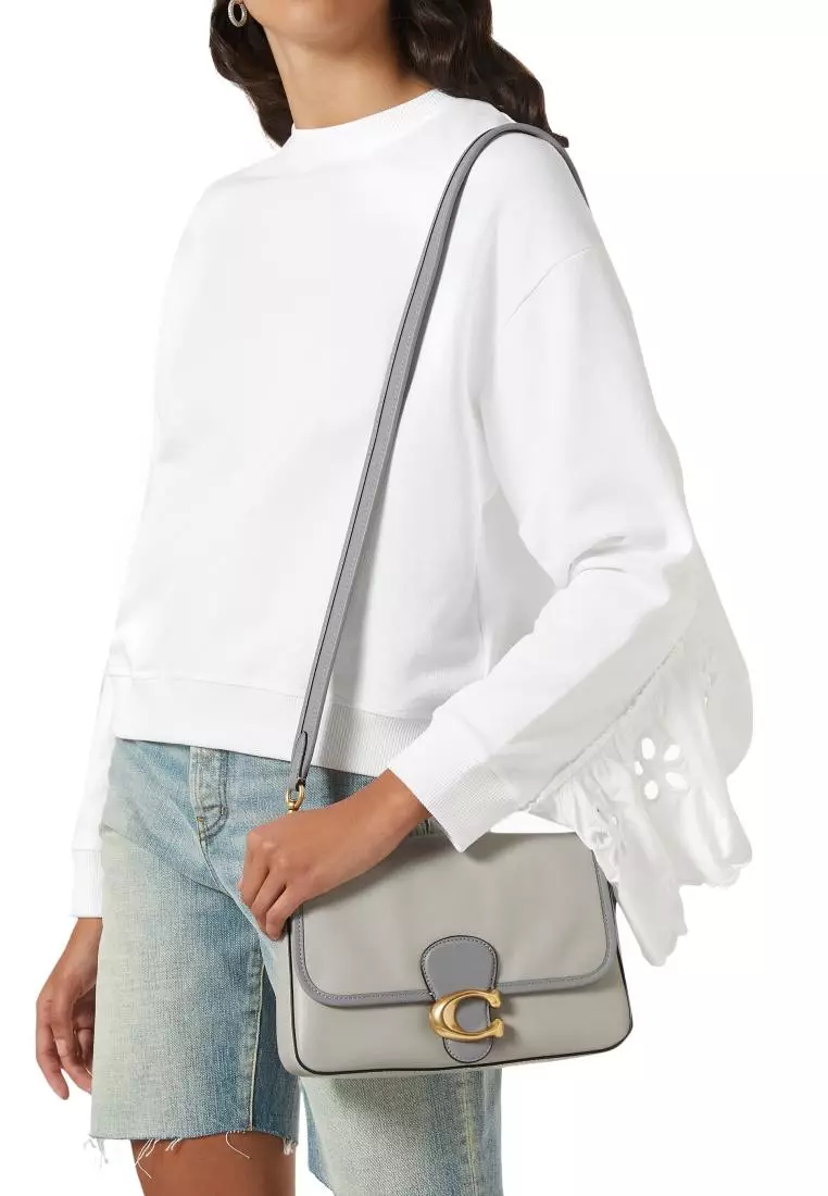 Jual Coach Coach Soft Tabby Shoulder Bag Grey Original 2024