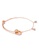 Air Jewellery gold Luxurious Double Ring Bracelet In Rose Gold 96DE9AC54311CCGS_1