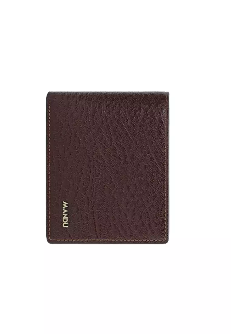 Dompet Lipat Pria Pendek 5314-1 RFID Blocking Bahan Kulit PU Leather Premium BAEOS ORIGINAL - Brown