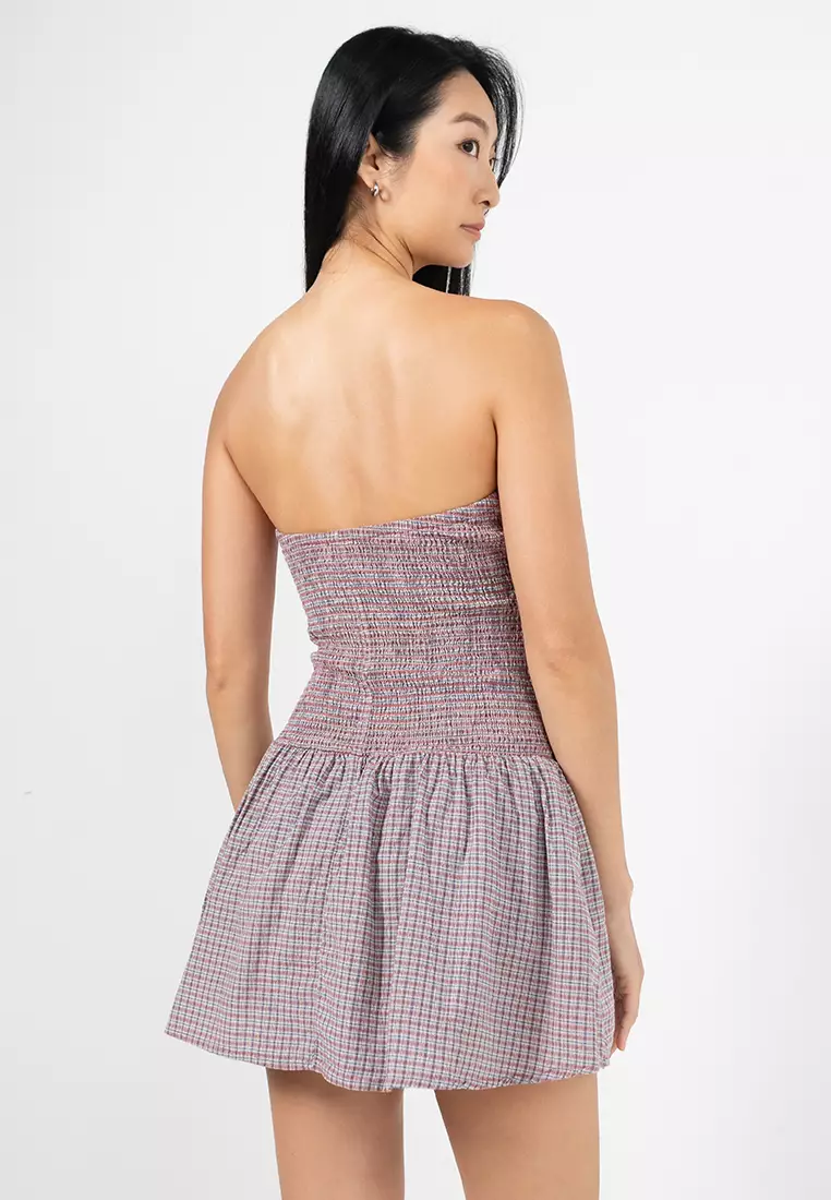 Shirred Tube Mini Dress