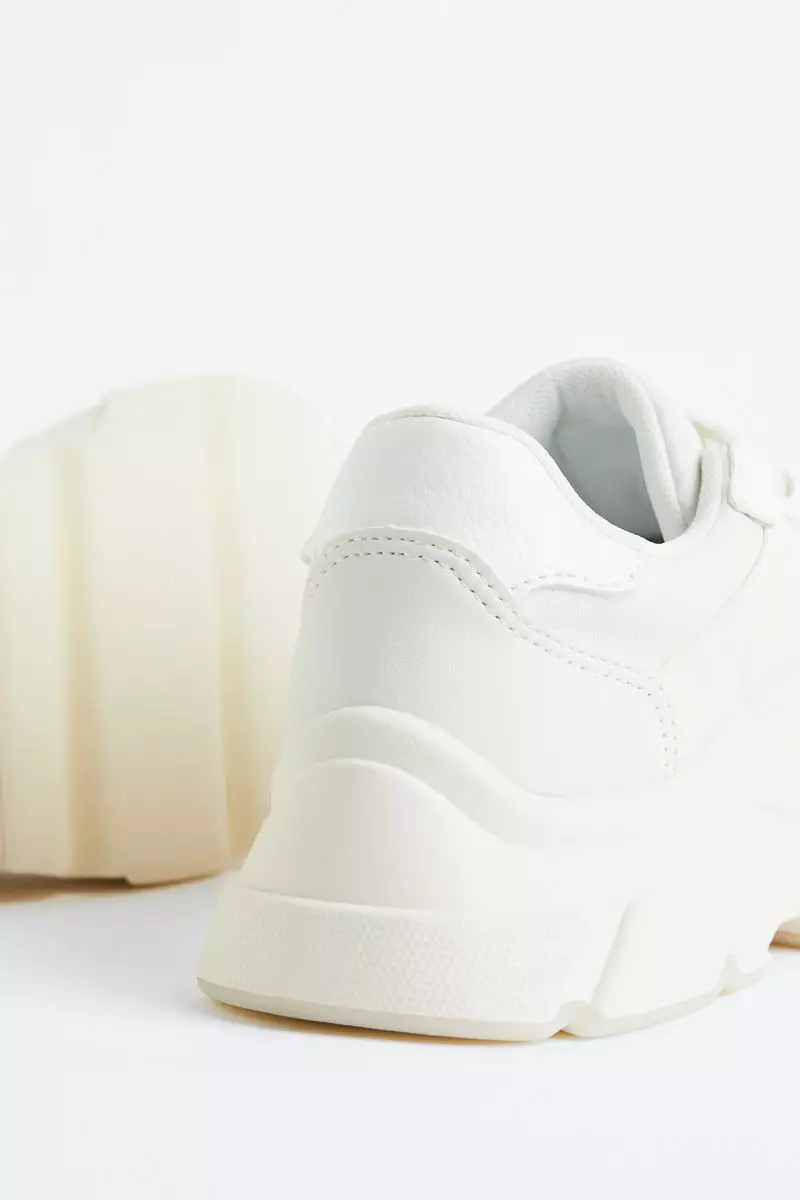 White chunky trainers on sale sale