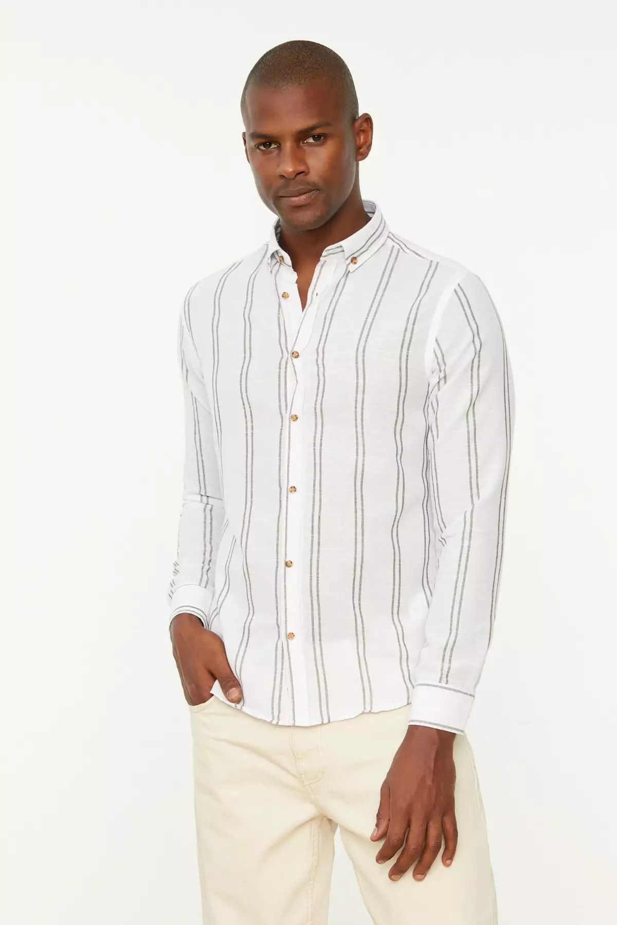Slim Fit Striped Shirt