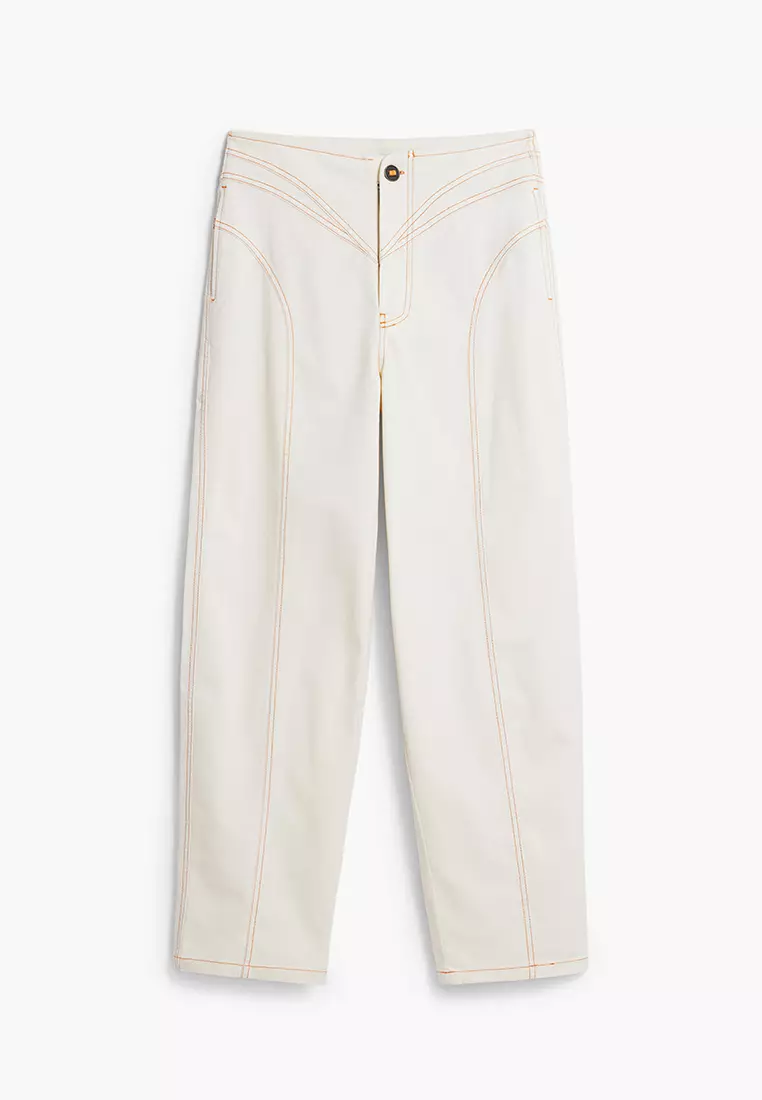 Balloon pants with front pockets