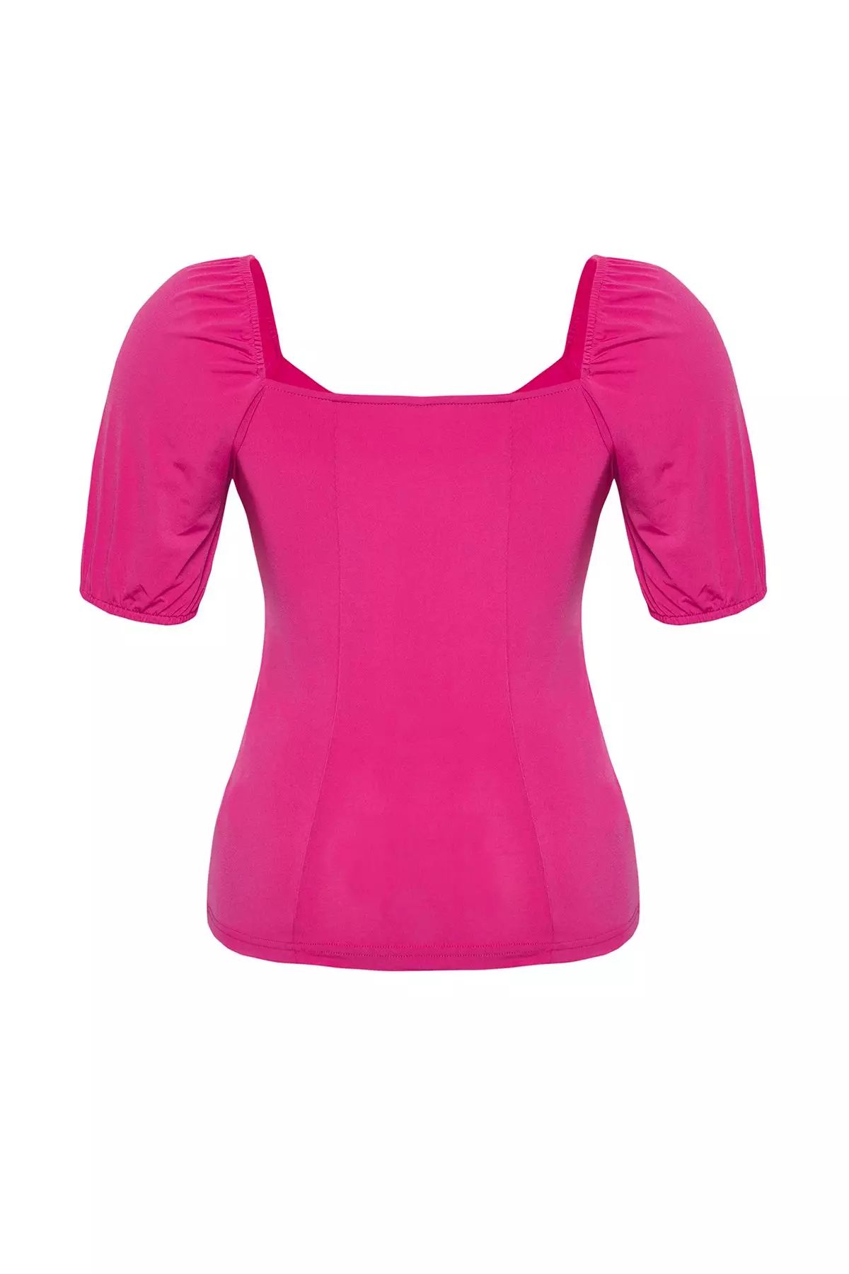 Plus Size Puff Sleeves Blouse