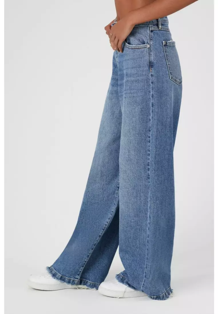 Buy FOREVER 21 Baggy Wide Leg Jeans 2024 Online ZALORA Philippines