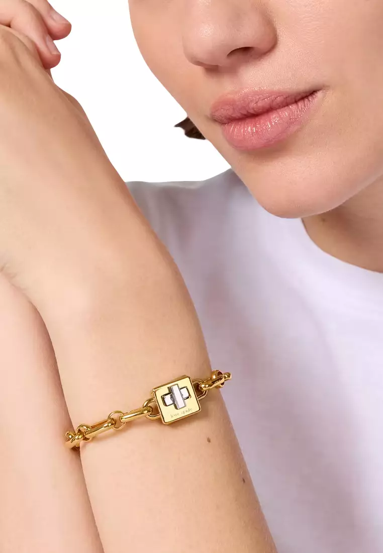 Phoebe Turnlock Bracelet - Gold/ Silver KL506