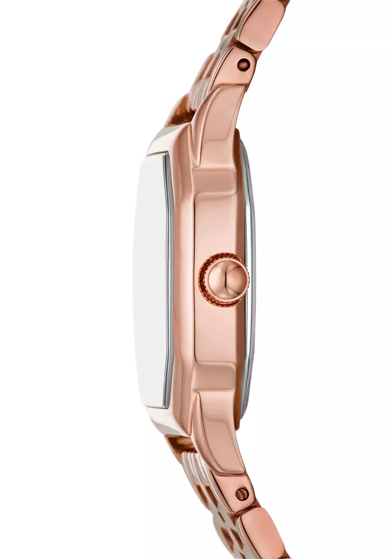 Fossil watch rose gold ladies top