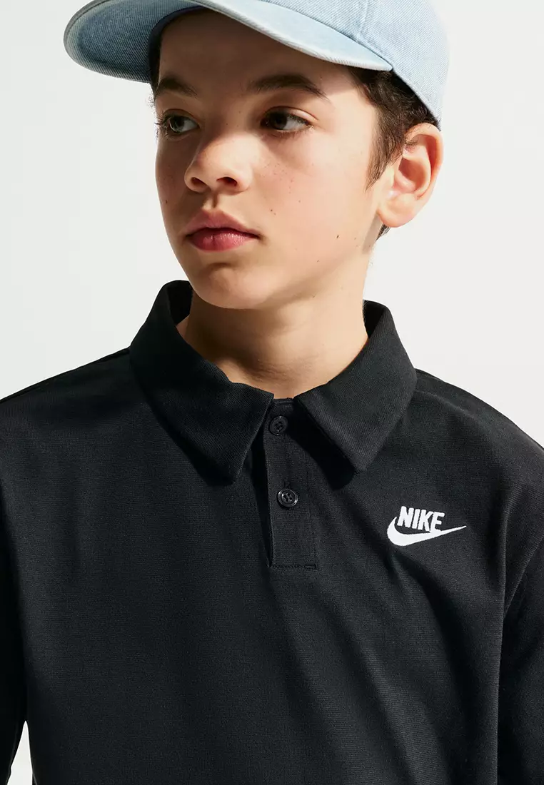 Sportswear Club Big Kids' Unisex Knit Short-Sleeves Polo Shirt