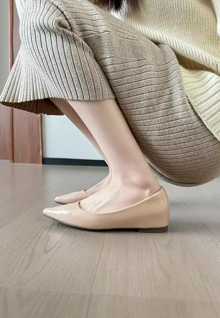‌4CM Hidden Heel Patent Leather Pumps WW8916-1