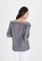 Sorabel black Bixie Stripe Off Shoulder Blouse Black ACE06AA34FE627GS_2