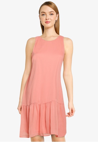 Vero Moda pink Maya Sleeveless Short Dress EEB8BAAA6F1D18GS_1