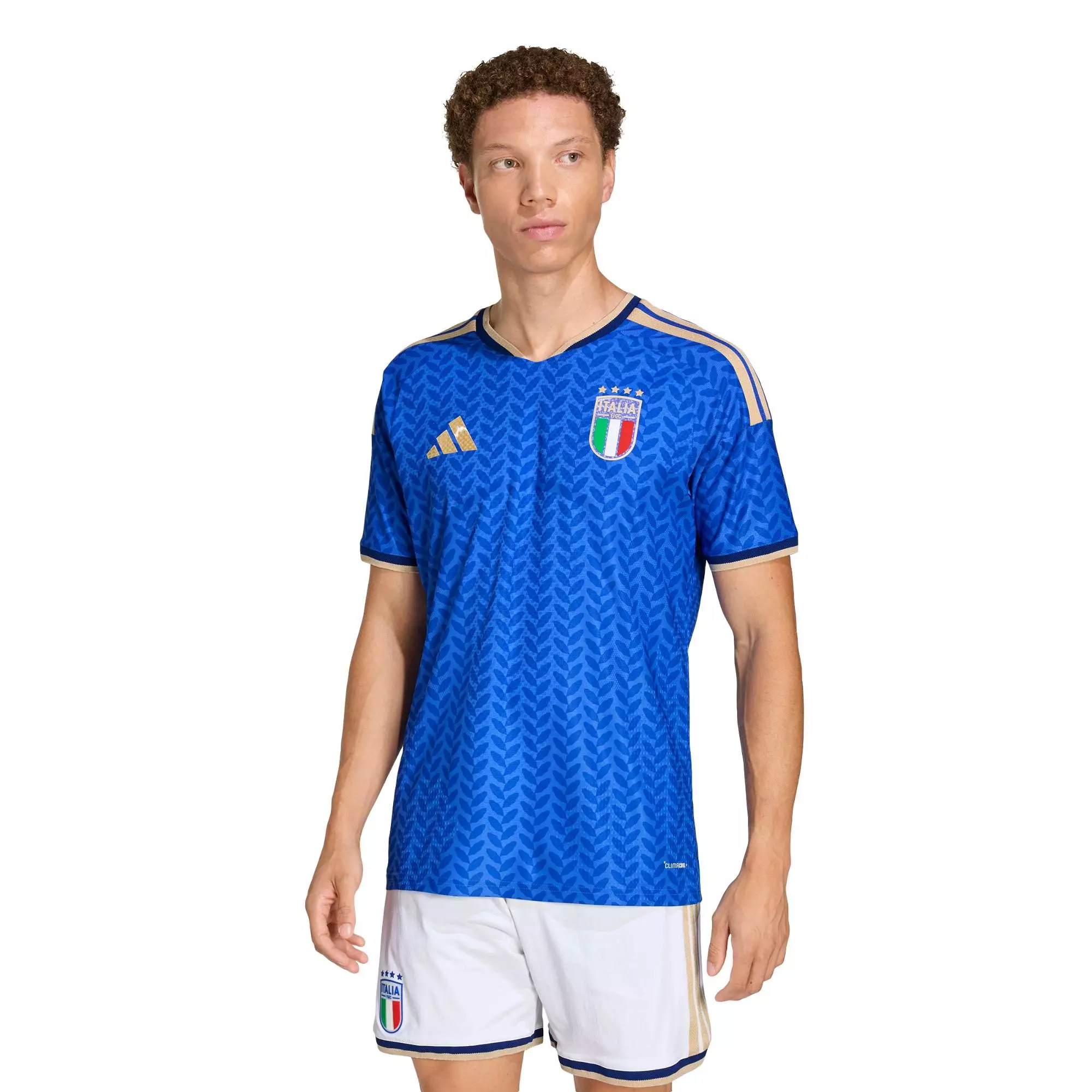Football Italy 26 Home Authentic Jersey Men Blue JL6934