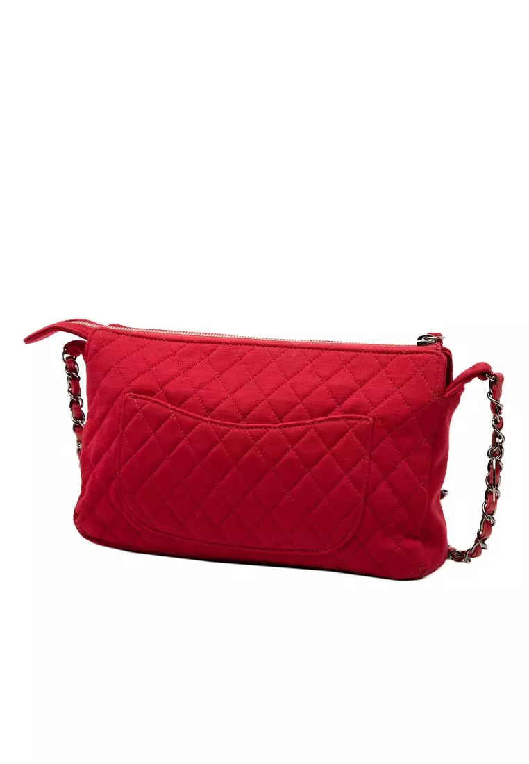 Pre-Loved Chanel Quilted Jersey Hawaii Crossbody