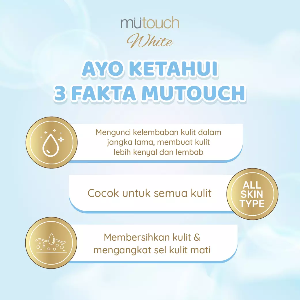 Mutouch White Shower Cream Brightening and Moisturizing – Daisy 750ml (Sabun Mandi - Mencerahkan Kulit)