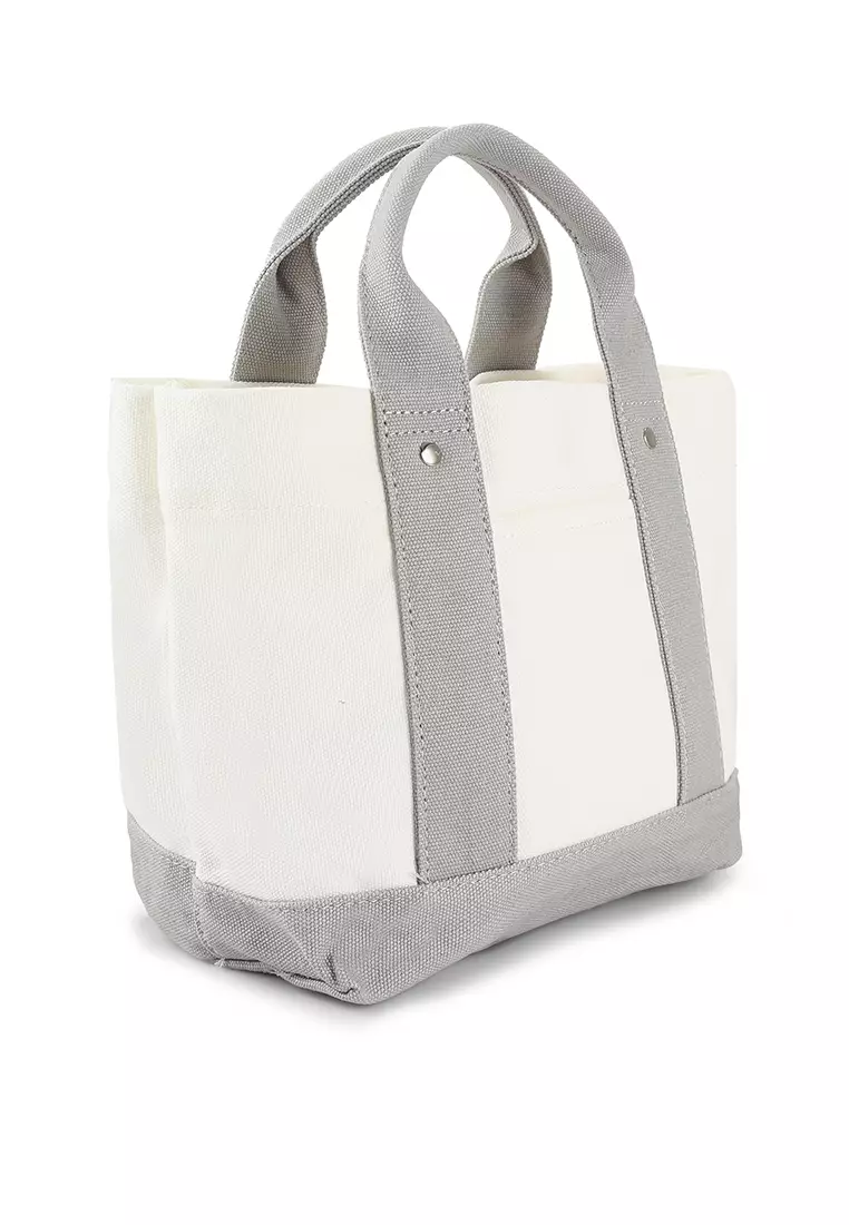 Buy NUVEAU Canvas Colour Block Top Handle Bag Online | ZALORA Malaysia