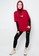 TD Active red LSA32 ONH Outer Senam Sepeda Sport Hoodie High Neck Maroon 0CD44AAF2BB7F8GS_4
