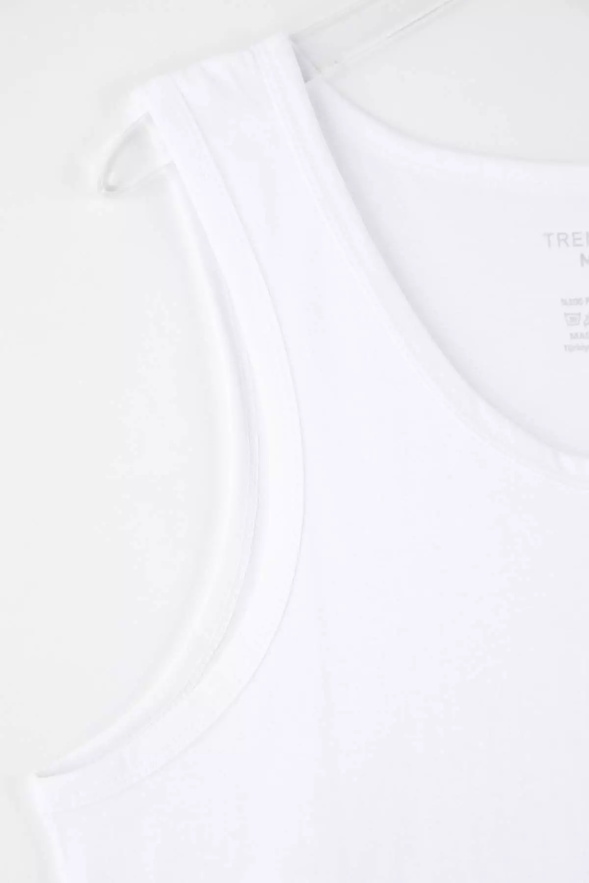Gray - Black-White U-Neck Combed Cotton 3-Pack Cotton Underwear Undershirt Tmnss25Al00005