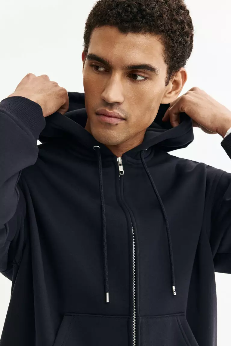 Zip-through hoodie
