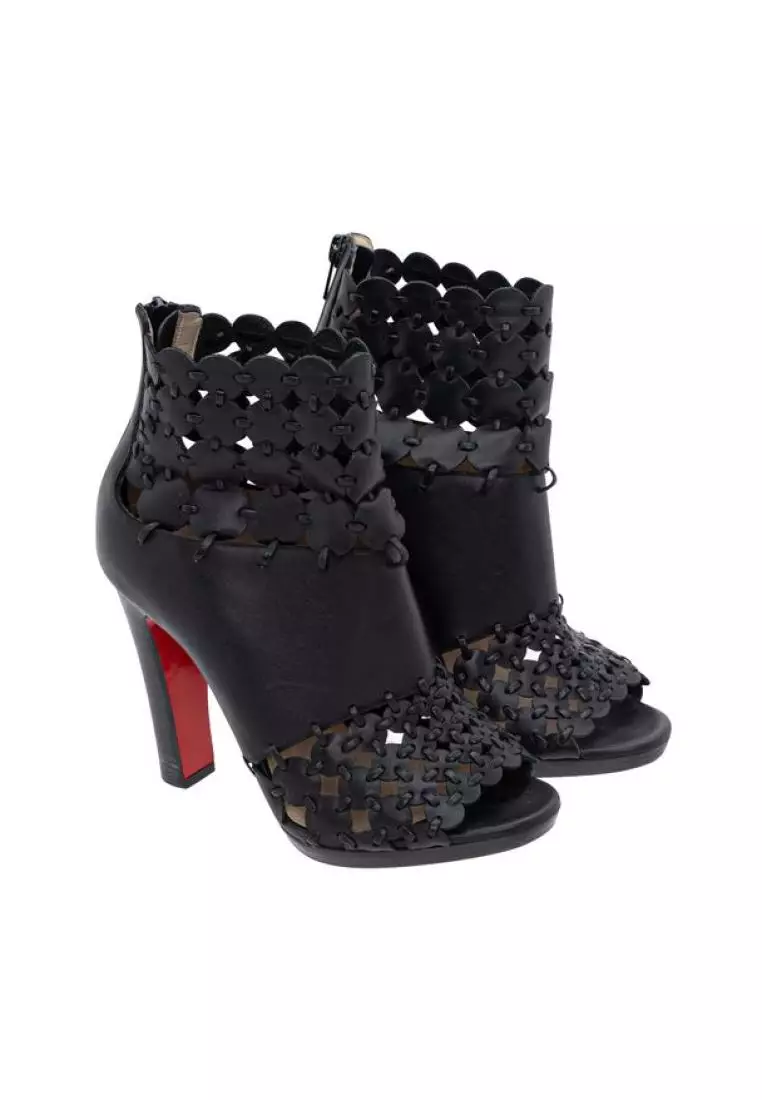 Christian louboutin short on sale boots