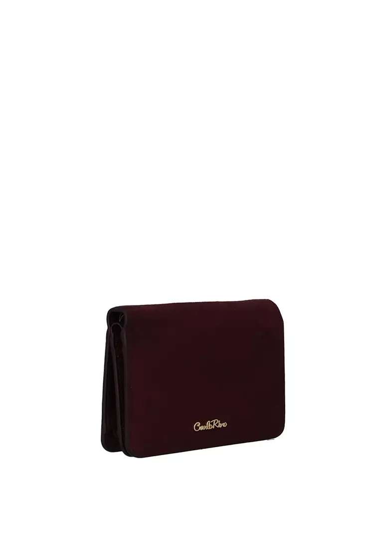 CR Valeria Short Wallet - Maroon
