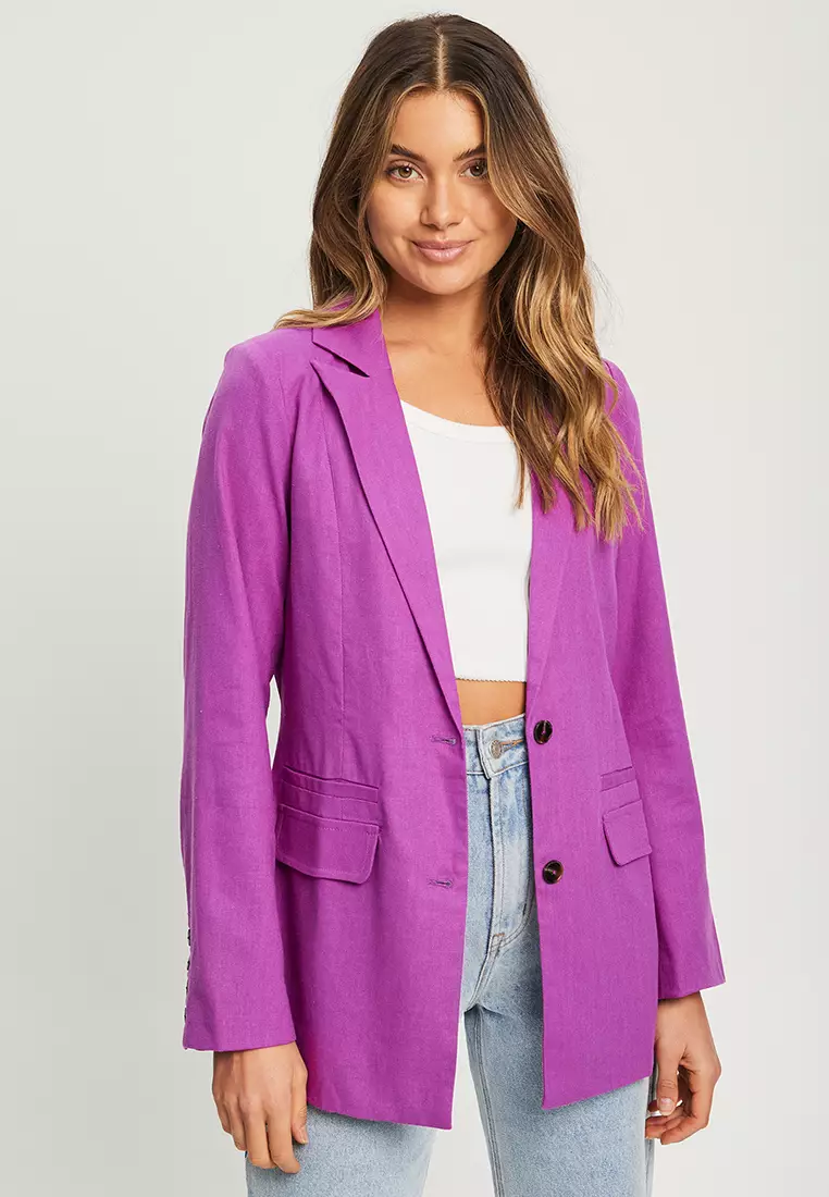 Purple blazer hot sale